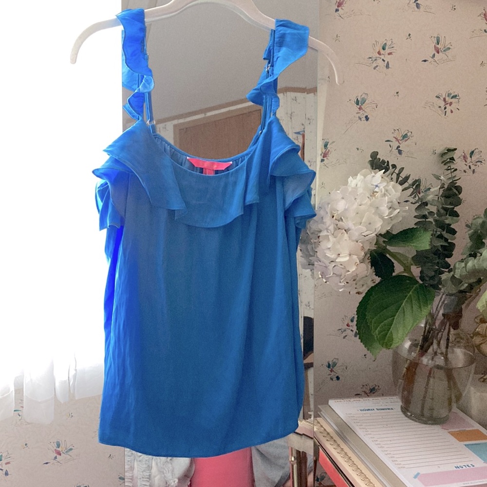Blue Lilly Pulitzer PolyesterTop